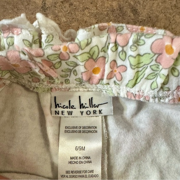 Nicole Miller - 6/9 Month Three piece Peach and Green Set -NWOT - Picture 10 of 14